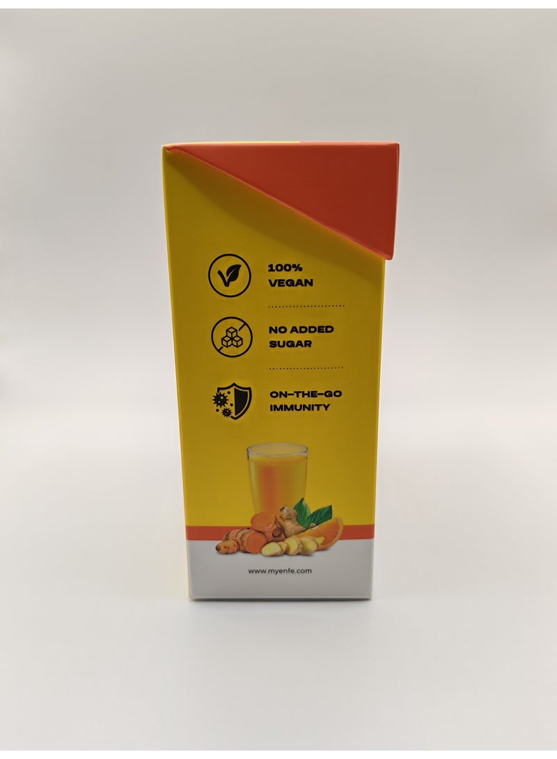 ENFE TURMIGINGA C-3 IN 1 Super Blend for Immunity & Antioxidant Support-BCM 95 Curcumin+Ginger+Vitamin C 20 Sachets - Image 5